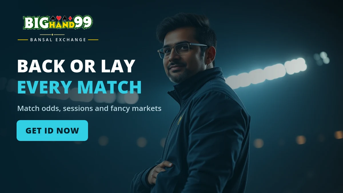 Live cricket markets available on a Bansal Exchange ID during an IPL match in India